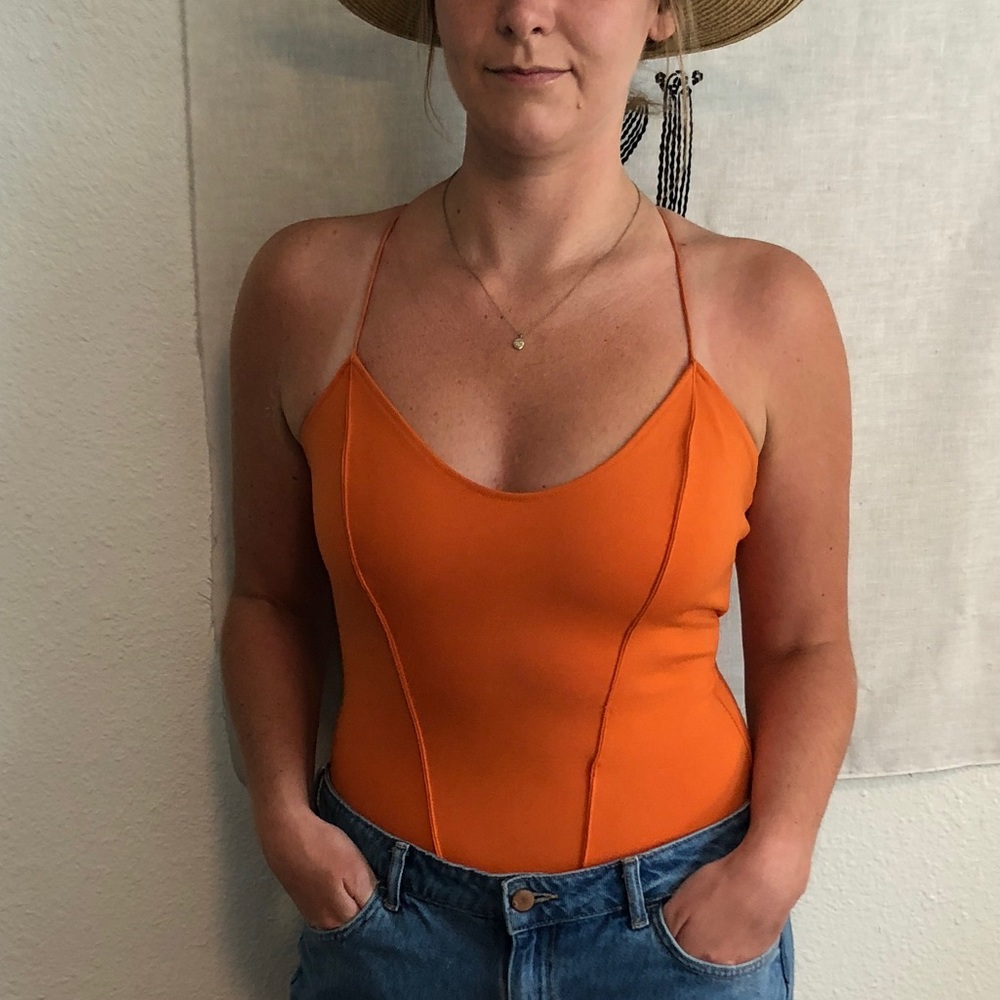 Zara Tie Back Knit Bodysuit